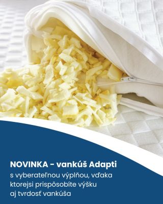 NOVINKA: Vankúše ADAPTI ✨ Spánok na mieru? Áno, u nás je to možné. Predstavujeme vám Adapti – moderný vankúš, ktorý sa...