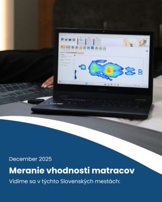 Pozývame vás na meranie vhodnosti matracov pomocou deky X-SENSOR. ✨ Vďaka 2440 tlakovým senzorom získate presnú "mapu"...